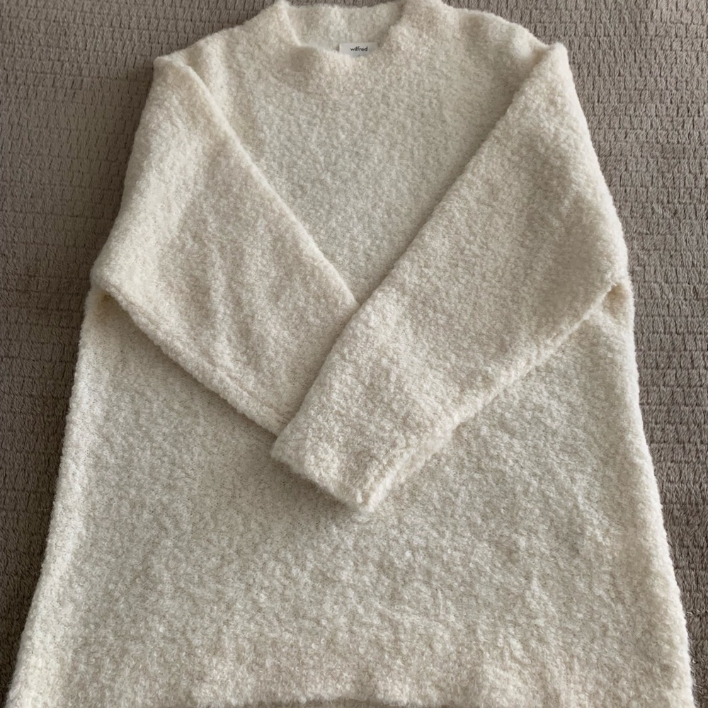 Wilfred Ivory Sweater Aritzia Alpaca/Nylon sz 2 - Picture 2 of 7